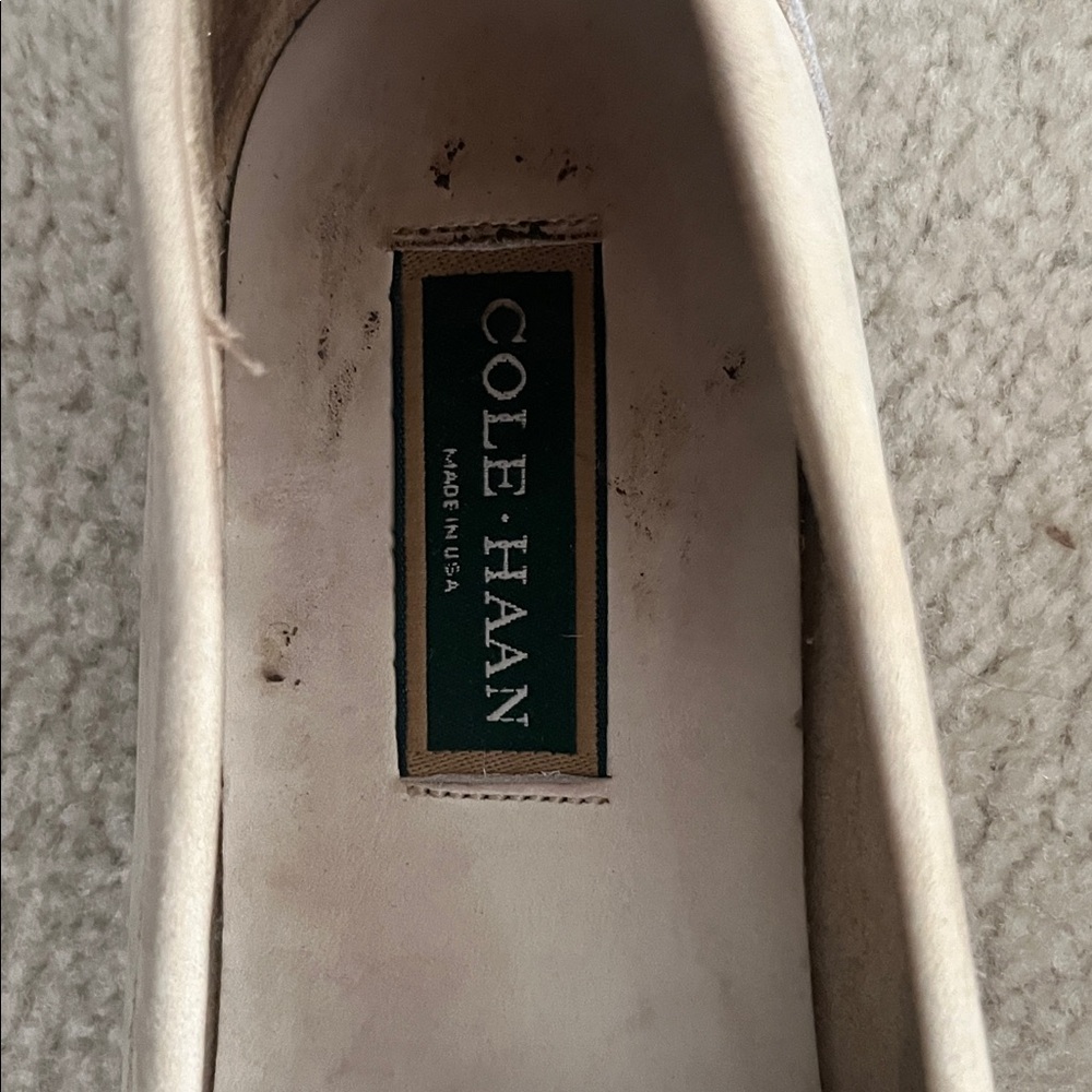 Cole Haan Men's Cream Loafers - Picture 8 of 11